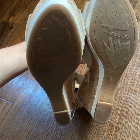 Franco Sarto white wedges size 8.5 US - Picture 4 of 16